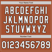 Load image into Gallery viewer, Custom Texas Orange White-Black Bomber Full-Snap Varsity Letterman Jacket