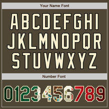 Load image into Gallery viewer, Custom Olive Vintage Mexican Flag Cream-Black Bomber Full-Snap Varsity Letterman Salute To Service Jacket