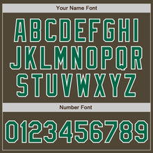 Laden Sie das Bild in den Galerie-Viewer, Custom Olive Kelly Green-White Bomber Full-Snap Varsity Letterman Salute To Service Jacket