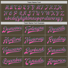 Laden Sie das Bild in den Galerie-Viewer, Custom Olive Pink-Kelly Green Bomber Full-Snap Varsity Letterman Salute To Service Jacket