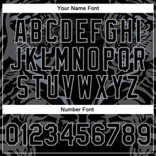 Load image into Gallery viewer, Custom Black Gray Tiger 3D Pattern Design Bomber Full-Snap Varsity Letterman Jacket