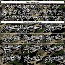 Загрузить изображение в средство просмотра галереи, Custom Camo Black-White Eagle 3D Pattern Design Bomber Full-Snap Varsity Letterman Salute To Service Jacket