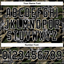 Загрузить изображение в средство просмотра галереи, Custom Camo Black-White Eagle 3D Pattern Design Bomber Full-Snap Varsity Letterman Salute To Service Jacket