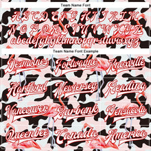 Load image into Gallery viewer, Custom Camo White-Red Flamingo 3D Pattern Design Bomber Full-Snap Varsity Letterman Salute To Service Jacket