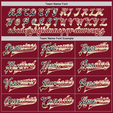 Load image into Gallery viewer, Custom Crimson Vintage USA Flag Cream-Black Bomber Full-Snap Varsity Letterman Jacket