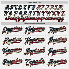 Laden Sie das Bild in den Galerie-Viewer, Custom White Black Pinstripe Vintage USA Flag Bomber Full-Snap Varsity Letterman Jacket