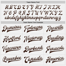 Загрузить изображение в средство просмотра галереи, Custom White Brown Pinstripe Pink Bomber Full-Snap Varsity Letterman Jacket