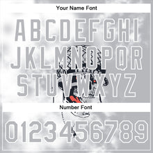 Загрузить изображение в средство просмотра галереи, Custom Gray White Skull Fashion 3D Bomber Full-Snap Varsity Letterman Jacket