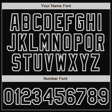 Загрузить изображение в средство просмотра галереи, Custom Black White-Gray Bomber Full-Snap Varsity Letterman Two Tone Jacket