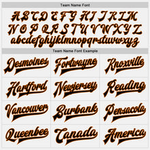 Загрузить изображение в средство просмотра галереи, Custom White Black-Texas Orange Bomber Full-Snap Varsity Letterman Two Tone Jacket