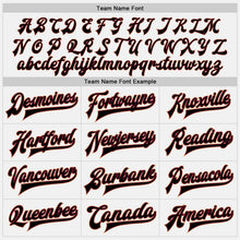 Load image into Gallery viewer, Custom White Black Crimson-City Cream Bomber Full-Snap Varsity Letterman Two Tone Jacket