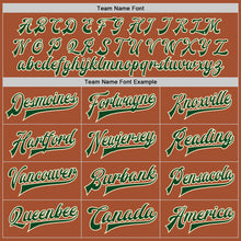 Load image into Gallery viewer, Custom Texas Orange Green-Cream Bomber Full-Snap Varsity Letterman Two Tone Jacket