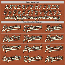 Load image into Gallery viewer, Custom Texas Orange Cream-Black Bomber Full-Snap Varsity Letterman Two Tone Jacket