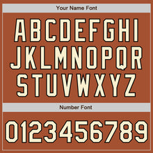 Load image into Gallery viewer, Custom Texas Orange Cream-Black Bomber Full-Snap Varsity Letterman Two Tone Jacket