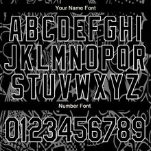 Load image into Gallery viewer, Custom Graffiti Pattern Black-White Skull Fashion 3D Bomber Full-Snap Varsity Letterman Jacket