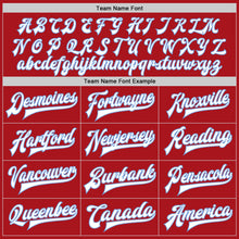 Charger l'image dans la galerie, Custom Red White-Light Blue Bomber Full-Snap Varsity Letterman Two Tone Jacket