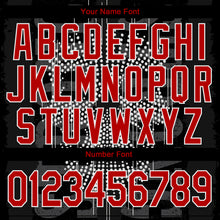 Load image into Gallery viewer, Custom Black Red-White Skull Fashion 3D Bomber Full-Snap Varsity Letterman Jacket