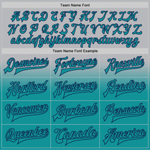 Charger l'image dans la galerie, Custom Gray Teal-Navy Bomber Full-Snap Varsity Letterman Fade Fashion Jacket