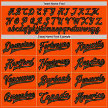 Load image into Gallery viewer, Custom Orange Olive Black-Cream Bomber Full-Snap Varsity Letterman Two Tone Jacket