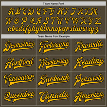 Laden Sie das Bild in den Galerie-Viewer, Custom Olive Gold-Black Bomber Full-Snap Varsity Letterman Two Tone Salute To Service Jacket