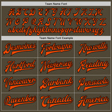 Laden Sie das Bild in den Galerie-Viewer, Custom Olive Orange-Black Bomber Full-Snap Varsity Letterman Two Tone Salute To Service Jacket