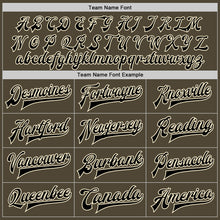 Загрузить изображение в средство просмотра галереи, Custom Olive Black-Cream Bomber Full-Snap Varsity Letterman Two Tone Salute To Service Jacket