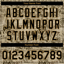 Загрузить изображение в средство просмотра галереи, Custom Olive Black-Old Gold Military Badge 3D Pattern Design Bomber Full-Snap Varsity Letterman Salute To Service Jacket