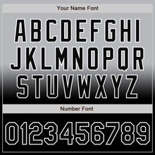 Charger l'image dans la galerie, Custom Gray Black-White Bomber Full-Snap Varsity Letterman Fade Fashion Jacket