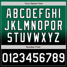 Charger l'image dans la galerie, Custom Kelly Green White-Black Bomber Full-Snap Varsity Letterman Fade Fashion Jacket