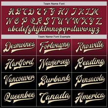 Charger l'image dans la galerie, Custom Crimson City Cream-Black Bomber Full-Snap Varsity Letterman Fade Fashion Jacket