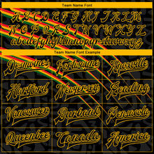 Charger l'image dans la galerie, Custom Black Gold Black History Month 3D Pattern Design Bomber Full-Snap Varsity Letterman Jacket