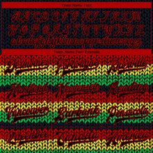 Charger l'image dans la galerie, Custom Black Red Kelly Green-Gold Black History Month 3D Pattern Design Bomber Full-Snap Varsity Letterman Jacket