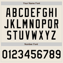 Загрузить изображение в средство просмотра галереи, Custom Cream Black Bomber Full-Snap Varsity Letterman Two Tone Jacket