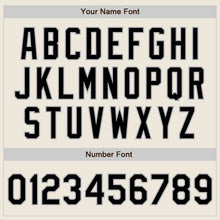 Загрузить изображение в средство просмотра галереи, Custom Cream Black-Gray Bomber Full-Snap Varsity Letterman Two Tone Jacket