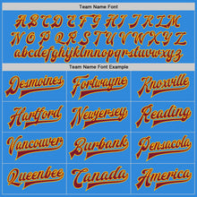 Load image into Gallery viewer, Custom Powder Blue Crimson Cream-Gold Bomber Full-Snap Varsity Letterman Two Tone Jacket