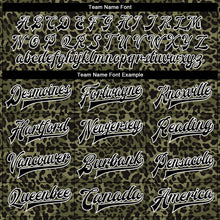 Загрузить изображение в средство просмотра галереи, Custom Camo Black-White Leopard Print 3D Pattern Design Bomber Full-Snap Varsity Letterman Salute To Service Jacket