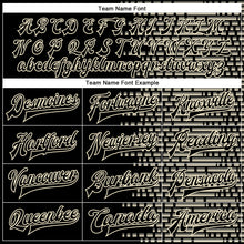 Charger l'image dans la galerie, Custom Black Cream Halftone 3D Pattern Design Bomber Full-Snap Varsity Letterman Jacket