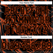 Charger l'image dans la galerie, Custom Black Orange Tiger 3D Pattern Design Bomber Full-Snap Varsity Letterman Jacket