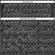 Charger l'image dans la galerie, Custom Black Gray Check And Tiger 3D Pattern Design Bomber Full-Snap Varsity Letterman Jacket
