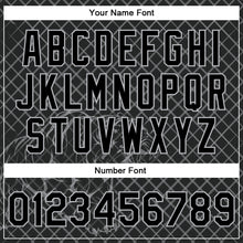 Charger l'image dans la galerie, Custom Black Gray Check And Tiger 3D Pattern Design Bomber Full-Snap Varsity Letterman Jacket