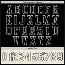 Load image into Gallery viewer, Custom Black Cream Bomber Full-Snap Varsity Letterman Two Tone Jacket