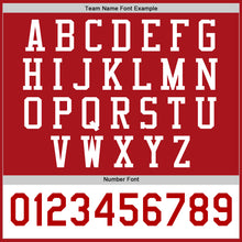 Charger l'image dans la galerie, Custom Red White Bomber Full-Snap Varsity Letterman Two Tone Jacket