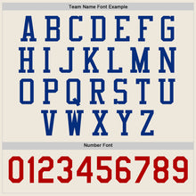 Load image into Gallery viewer, Custom Cream Royal-Red Bomber Full-Snap Varsity Letterman Jacket