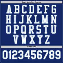 Charger l'image dans la galerie, Custom Royal White-Light Blue Bomber Full-Snap Varsity Letterman Jacket