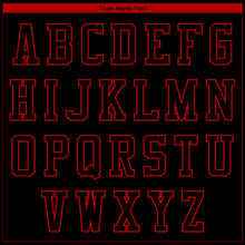 Laden Sie das Bild in den Galerie-Viewer, Custom Black Red Bangkok Rooster 3D Pattern Design Bomber Full-Snap Varsity Letterman Jacket