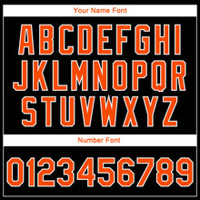 Load image into Gallery viewer, Custom Black Orange-White Elephant 3D Pattern Design Bomber Full-Snap Varsity Letterman Jacket