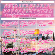 Laden Sie das Bild in den Galerie-Viewer, Custom Pink Light Pink-White The Dome Of The Rock Jerusalem Israel City Edition 3D Bomber Full-Snap Varsity Letterman Jacket