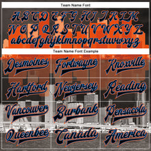 Charger l'image dans la galerie, Custom Black Powder Blue-Orange Miami Florida City Edition 3D Bomber Full-Snap Varsity Letterman Jacket