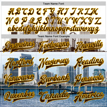 Load image into Gallery viewer, Custom White Brown-Gold San Diego California City Edition 3D Bomber Full-Snap Varsity Letterman Jacket