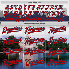 Laden Sie das Bild in den Galerie-Viewer, Custom White Red-Navy Capitol Washington City Edition 3D Bomber Full-Snap Varsity Letterman Jacket